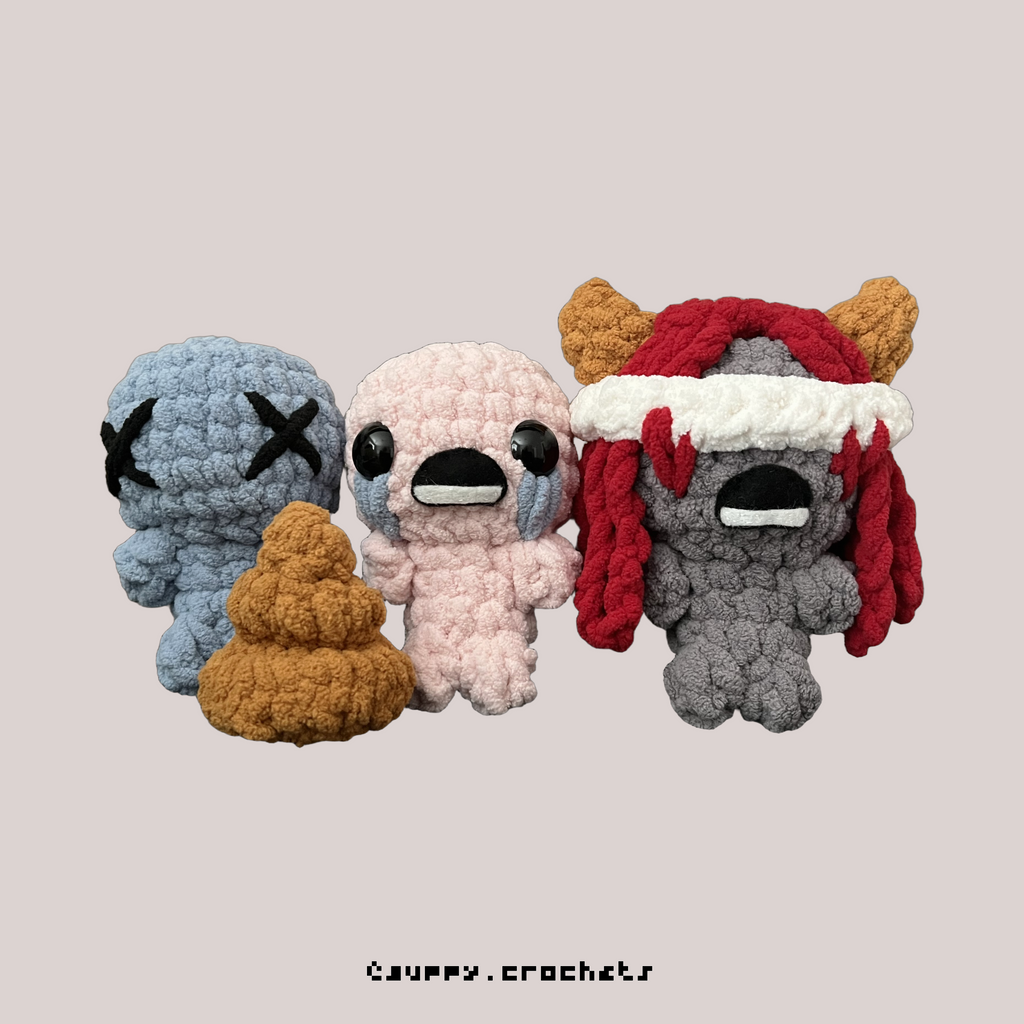 Blue Baby, Isaac, Lilith (Binding of Isaac) Amigurumi Crochet Pattern
