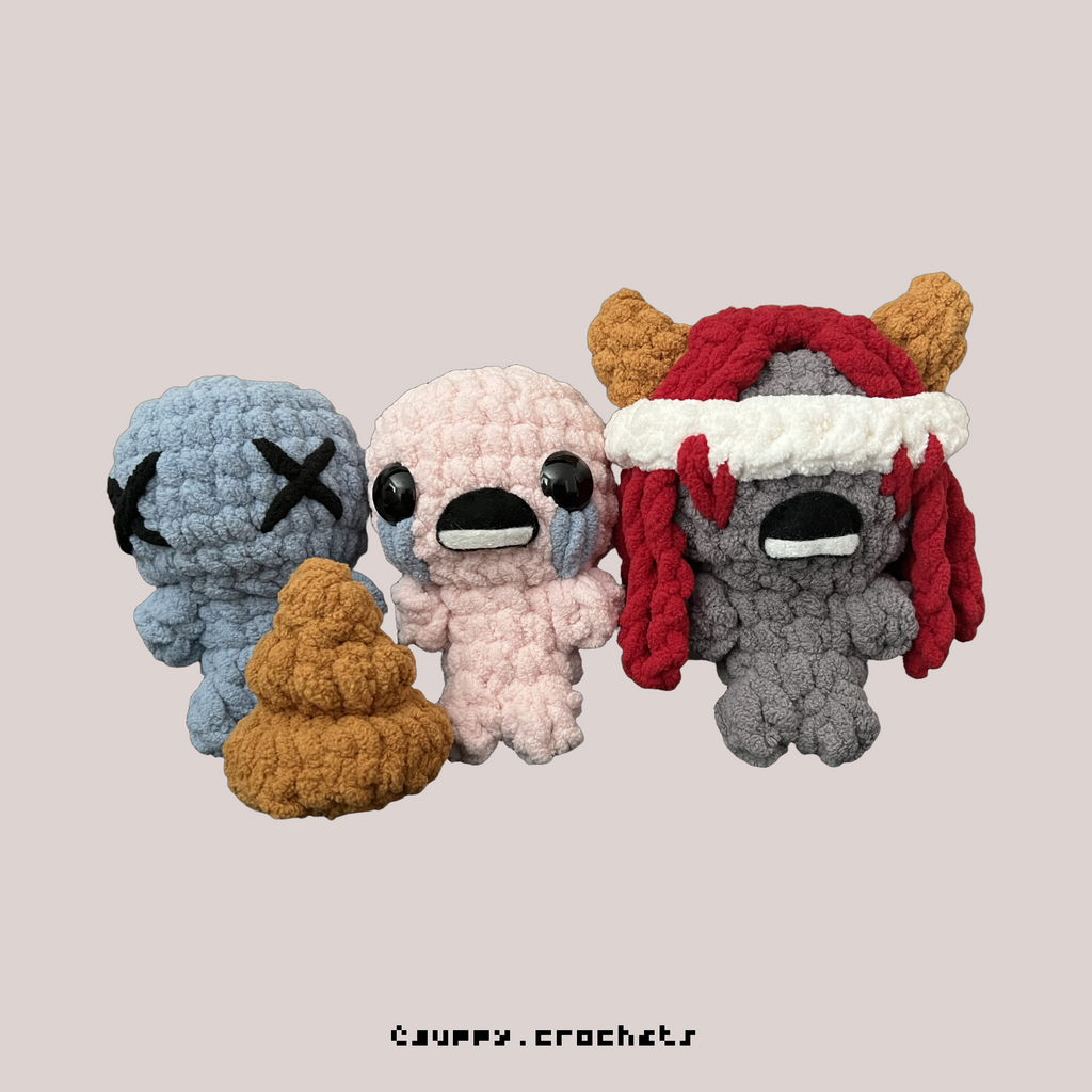 Blue Baby, Isaac, Lilith (Binding of Isaac) Amigurumi Crochet Pattern