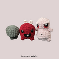 Baby Plum, Fatty, The Walking Gut (Binding of Isaac) Amigurumi Crochet Pattern