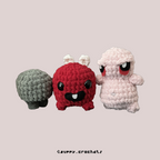 Baby Plum, Fatty, The Walking Gut (Binding of Isaac) Amigurumi Crochet Pattern