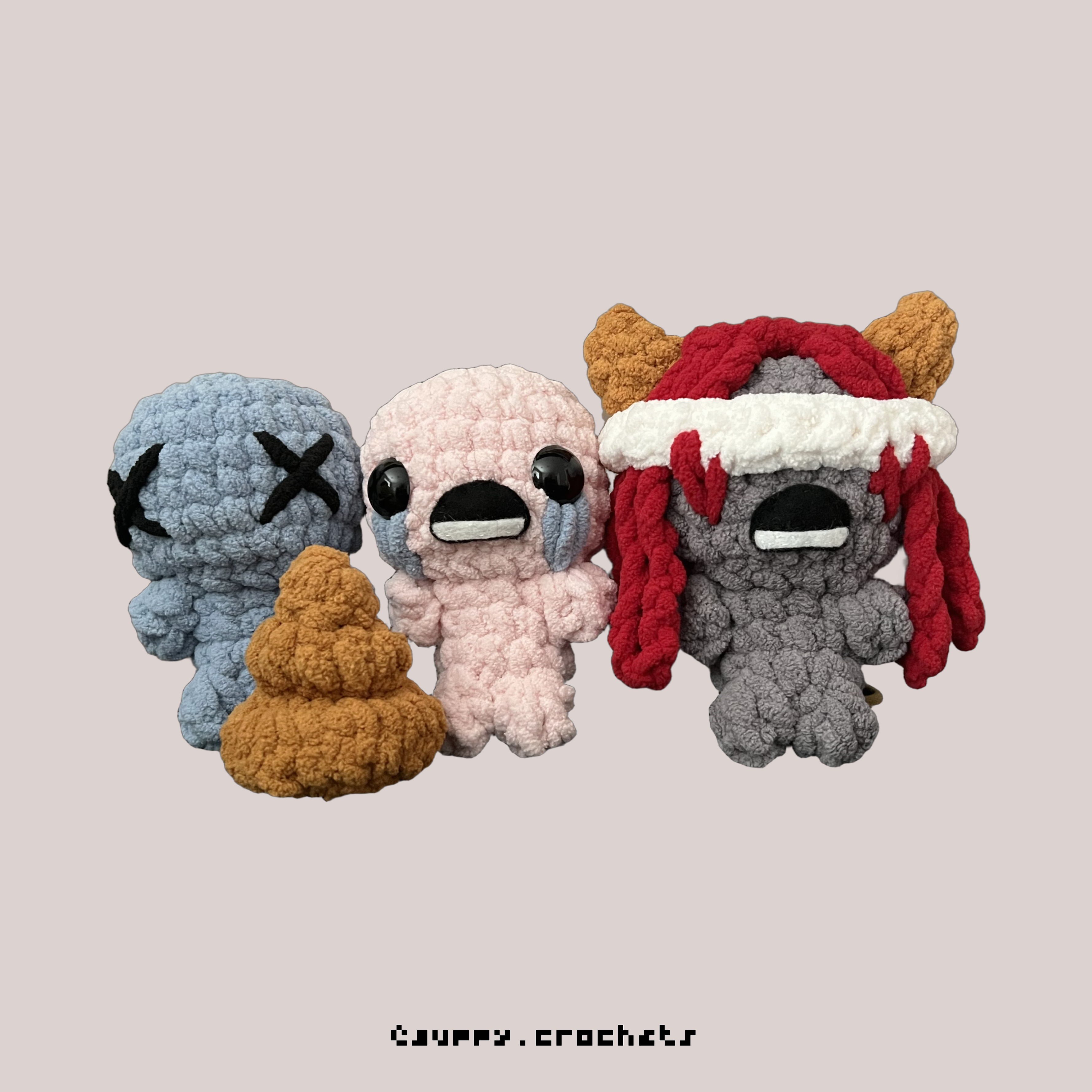 Blue Baby, Isaac, Lilith (Binding of Isaac) Amigurumi Crochet Pattern