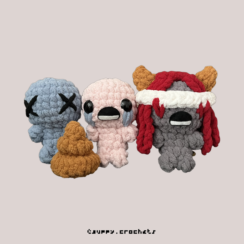 Blue Baby, Isaac, Lilith (Binding of Isaac) Amigurumi Crochet Pattern